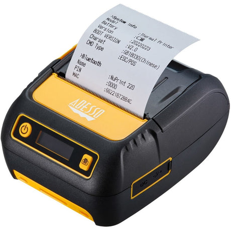 Adesso NuPrint NuPrint 220B Retail, Delivery, Restaurant, Pharmacy, Transportation & Logistic, Parking Ticket Direct Thermal Printer - Monochrome - Receipt Print - Bluetooth - Battery Included - Black — NuPrint 220B