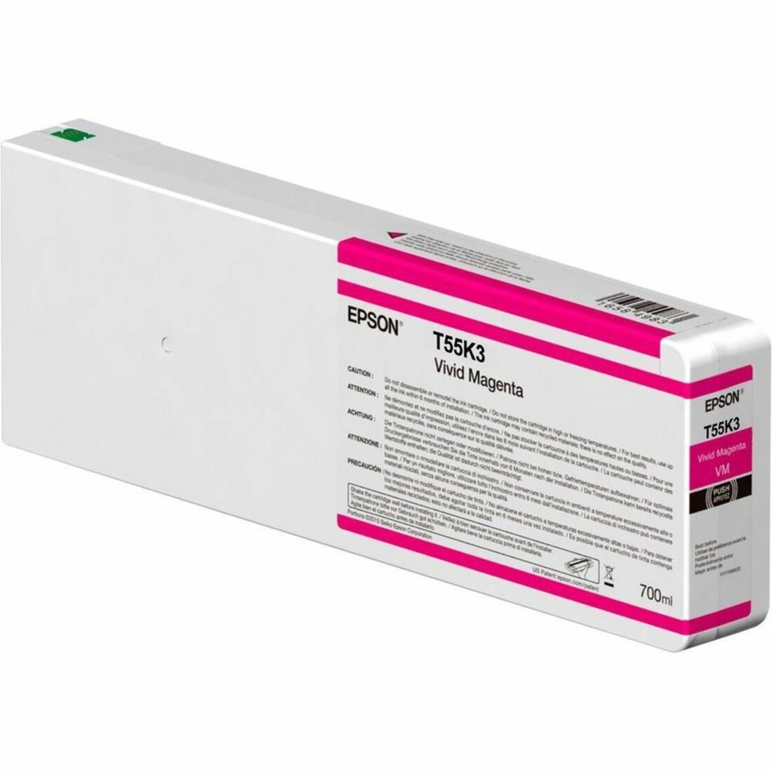 Epson UltraChrome HD Original Inkjet Ink Cartridge - Single Pack - Vivid Magenta - 1 Pack — T55K300