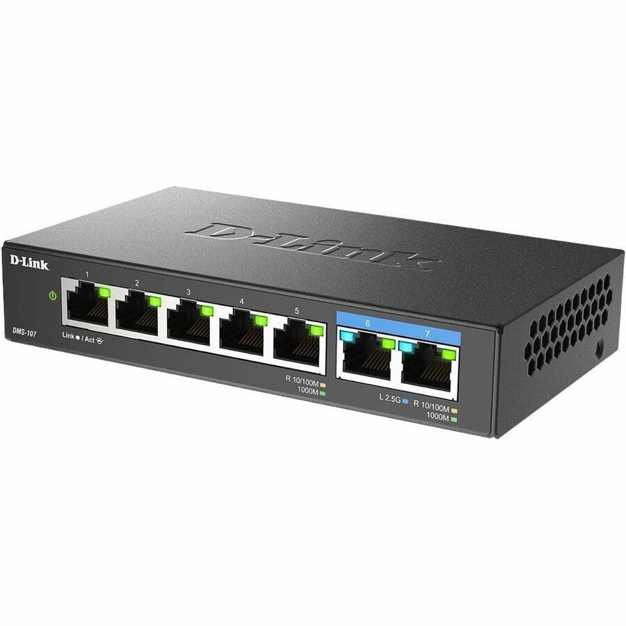 D-Link 7-Port Multi-Gigabit Unmanaged Switch — DMS-107