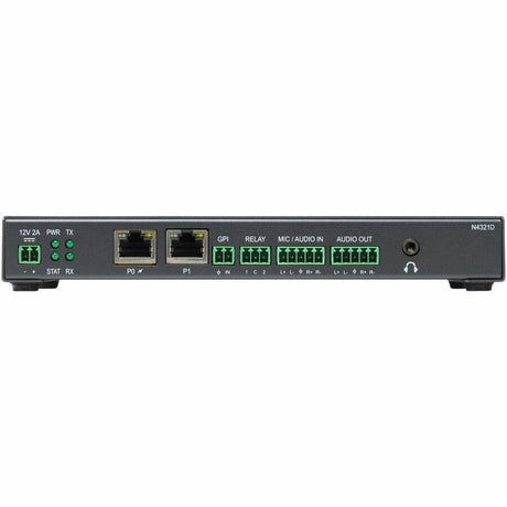 AMX NMX-ATC-N4321D Audio-over-IP Transceiver with Dante and AES67 — AMX-N43T001