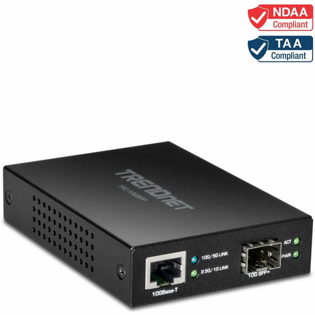 TRENDnet 10GBase-T to SFP+ Fiber Media Converter — TFC-10GSFP