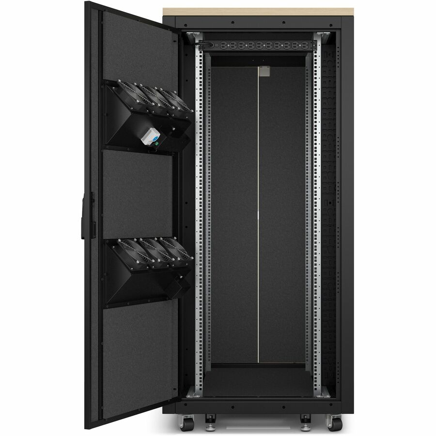 APC by Schneider Electric NetShelter Soundproof, 32U, Server Rack Enclosure, 120V, Maple — AR4032A