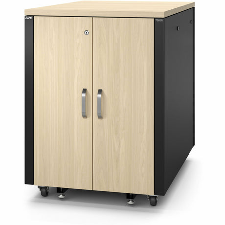 APC by Schneider Electric NetShelter Soundproof, 17U, Server Rack Enclosure, 120V, Maple — AR4017A