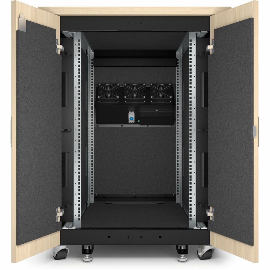 APC by Schneider Electric NetShelter Soundproof, 17U, Server Rack Enclosure, 120V, Maple — AR4017A