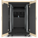 APC by Schneider Electric NetShelter Soundproof, 17U, Server Rack Enclosure, 120V, Maple — AR4017A