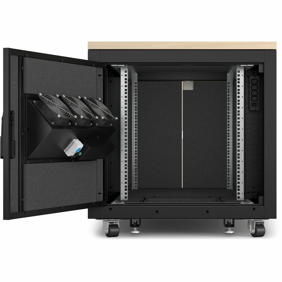 APC by Schneider Electric NetShelter Soundproof, 12U, Server Rack Enclosure, Maple — AR4012A