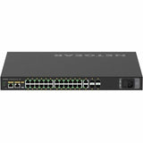 Netgear AV Line M4250-26G4XF-PoE+ 24x1G PoE+ 480W 2x1G and 4xSFP+ Managed Switch — GSM4230PX-TAANAS