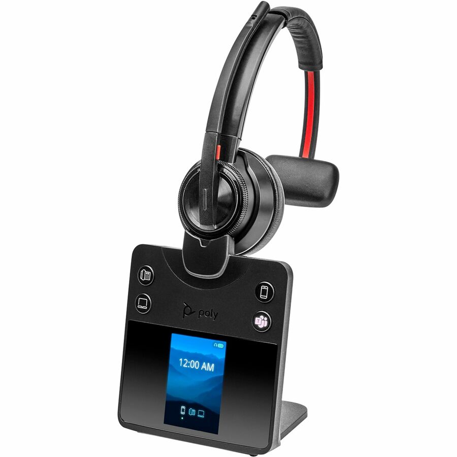 Poly Savi 8410 Office Monaural Microsoft Teams Certified DECT 1920-1930 MHz Headset — 8L7E9AA#ABA