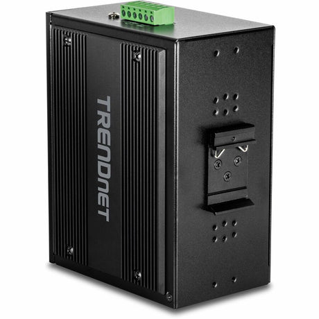 TRENDnet 26-Port Hardened Industrial Unmanaged Gigabit DIN-Rail Switch, TI-PG262, 16 x Gigabit PoE+ Ports, 8 x Gigabit RJ-45 Ports, 2 x SFP Ports, IP30, Lifetime Protection, Black