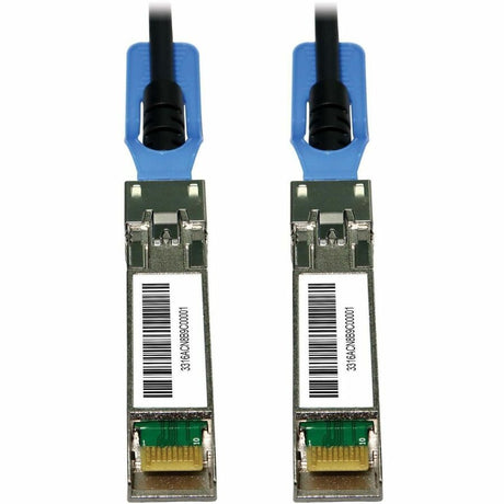 Eaton Tripp Lite Series SFP28 to SFP28 25GbE Passive Twinax Copper Cable (M/M), SFP-H25G-CU2M Compatible, Black, 2 m (6.6 ft.) — N280-02M-28-BK