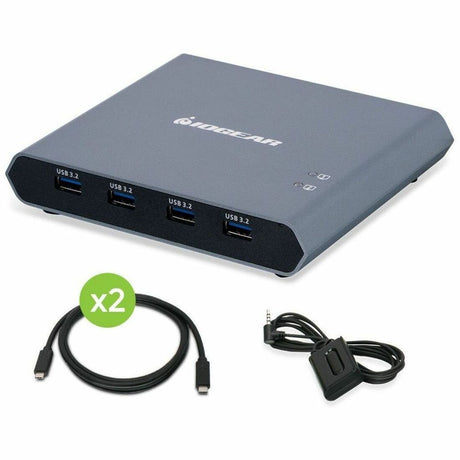 IOGEAR 2-Port 4K USB-C Desktop KVM with DisplayPort output and USB peripheral — GCS1602CC