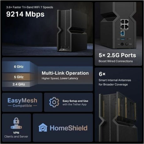 TP-Link Archer BE9300 Wi-Fi 7 Wireless Router — Archer-BE550