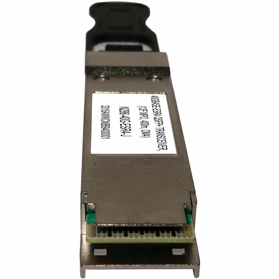 Eaton Tripp Lite Series Juniper-Compatible QSFPP-40GBASE-SR4 QSFP+ Transceiver - 40GBase-SR4, MTP/MPO MMF, 40 Gbps, 850 nm, 400 m (1312 ft.) — N286-40G-ESR4-J