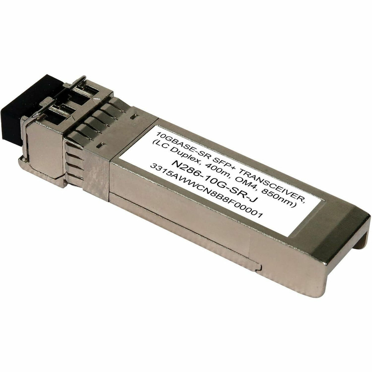 Eaton Tripp Lite Series Juniper-Compatible EX-SFP-10GE-SR SFP+ Transceiver - 10GBase-SR, LC Duplex MMF, 10 Gbps, 850 nm, 400 m (1312 ft.) — N286-10G-SR-J
