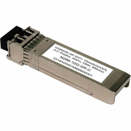 Eaton Tripp Lite Series Cisco-Compatible SFP-10G-SR SFP+ Transceiver - 10GBase-SR, LC Duplex MMF, 10 Gbps, 850 nm, 400 m (1312 ft.) — N286-10G-SR-C
