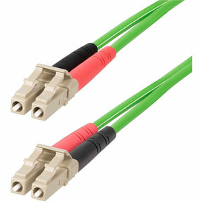 StarTech.com 15m (49.2ft) LC to LC (UPC) OM5 Multimode Fiber Optic Cable, 50/125µm Duplex Zipcord, 40G/100G, LSZH Fiber Jumper Cord — LCLCL-15M-OM5-FIBER