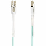StarTech.com 8m (26.2ft) LC (UPC) OM4 Multimode Fiber Optic Cable w/Push Pull Tabs, 50/125µm, 100G, Low Insertion Loss, LSZH Jumper Cord — 450FBLCLC8PP