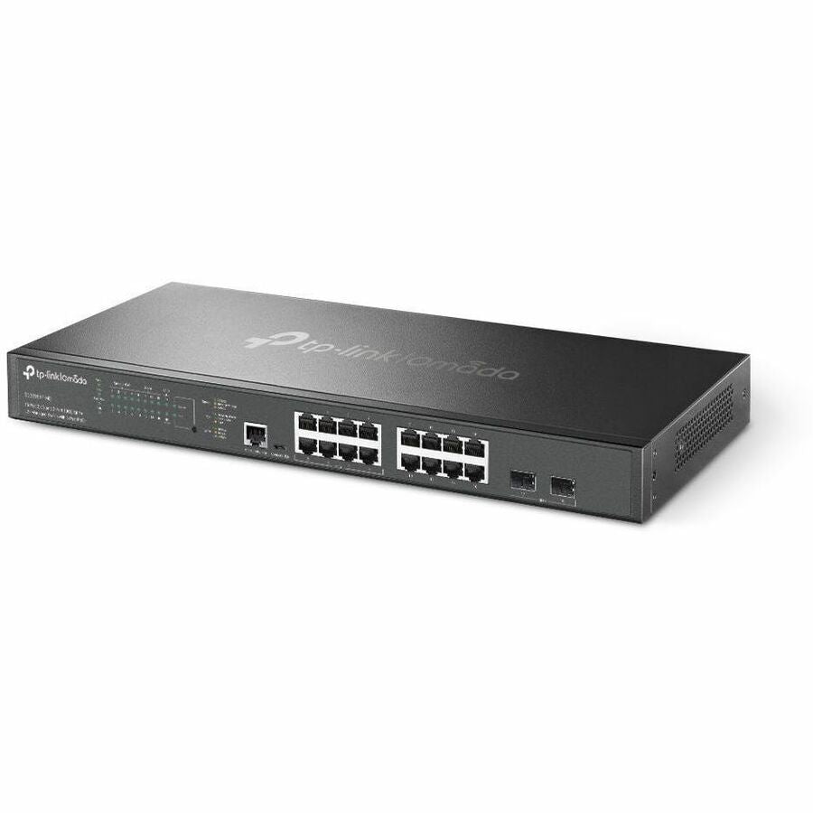 TP-Link Omada 16-Port 2.5G and 2-Port 10GE SFP+ L2+ Managed Switch with 8 Port PoE+ — SG3218XP-M2