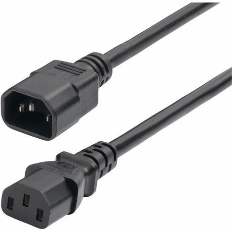 StarTech.com 1ft (0.3m) Power Extension Cord, IEC 60320 C14 to C13 PDU Power Cord, 10A 250V, 18AWG, UL Listed Components — 8713-8100-POWER-CORD