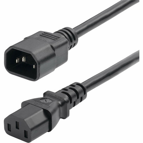 StarTech.com 2ft (60cm) Power Extension Cord, IEC 60320 C14 to C13 PDU Power Cord, 10A 250V, 18AWG, UL Listed Components — 8713-8200-POWER-CORD