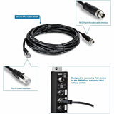 TRENDnet M12 to RJ-45 Industrial Ethernet Cable, 5m (16.4 ft.) — TI-CD05