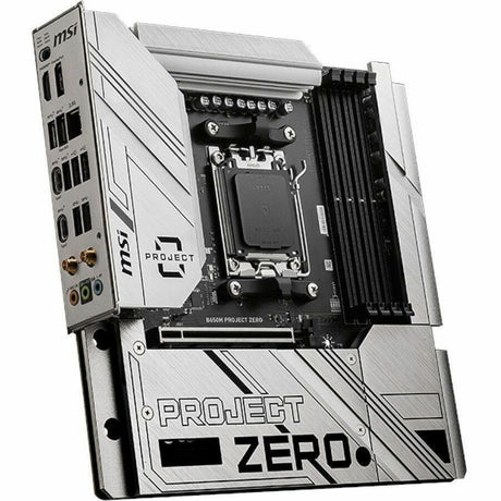 MSI B650M PROJECT ZERO Gaming Desktop Motherboard - AMD B650 Chipset - Socket AM5 - Micro ATX — B650MPZERO