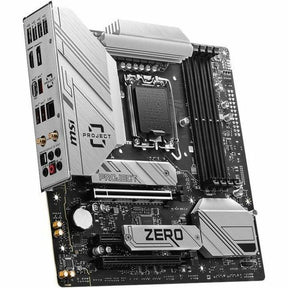 MSI B760M PROJECT ZERO Desktop Motherboard - Intel B760 Chipset - Socket LGA-1700 - Micro ATX — B760MPZERO