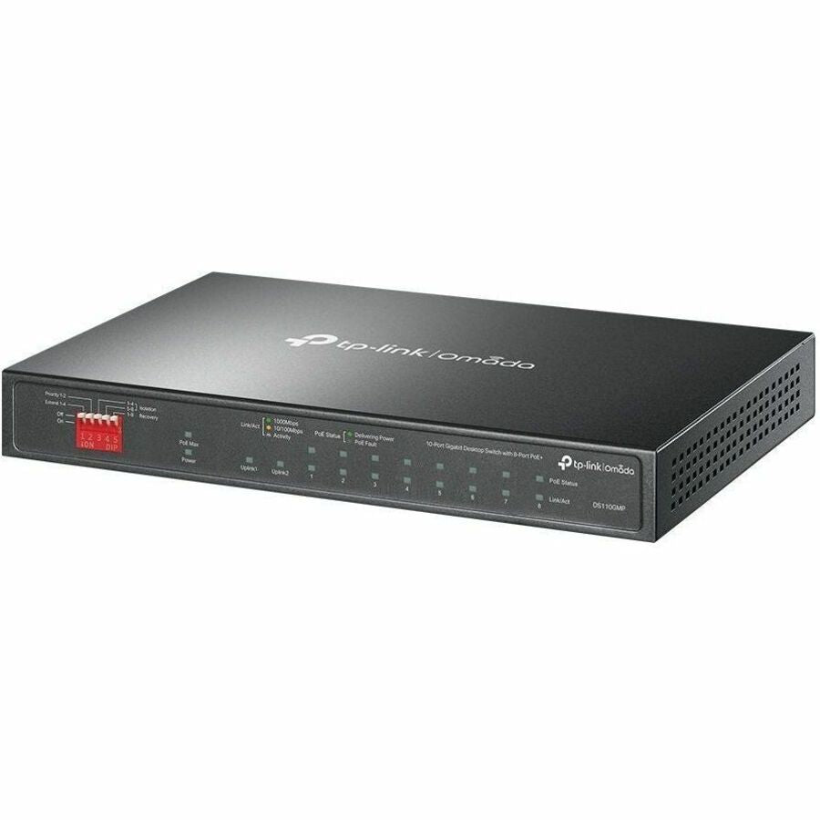 TP-Link Omada 10-Port Gigabit Desktop Switch with 8-Port PoE+ — DS110GMP