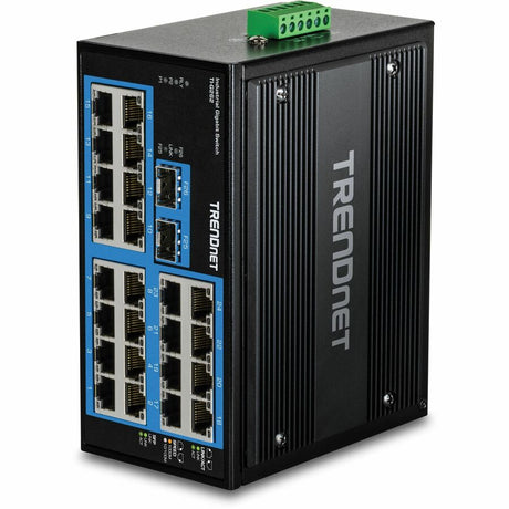 TRENDnet 26-Port Hardened Industrial Gigabit DIN-Rail Switch — TI-G262