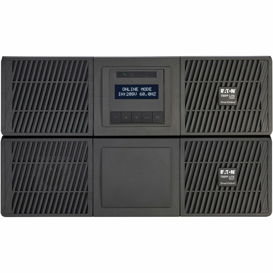 Eaton Tripp Lite series SmartOnline 5000VA 4500W 120/208V Online Double-Conversion UPS with Stepdown Transformer and Maintenance Bypass - 5-20R/L6-20R/L6-30R Outlets, L6-30P Input, Network Card Included, Extended Run, 6U — SU5000RTFMB