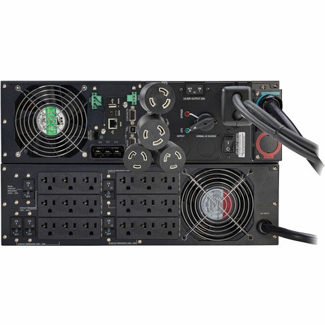 Eaton Tripp Lite Series SmartOnline 6000VA 5400W 120/208V Online Double-Conversion UPS with Stepdown Transformer and Maintenance Bypass - 5-20R/L6-20R/L6-30R Outlets, L6-30P Input, Network Card Included, Extended Run, 6U Battery Backup — SU6000RTFMB