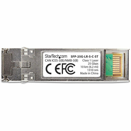 StarTech.com Cisco SFP-25G-LR-S Compatible SFP28 Module, 25 GB Single Mode Fiber (SMF), 25GBASE-LR LC Transceiver, 10km (6.2mi), DDM/DOM — SFP-25G-LR-S-C-ST
