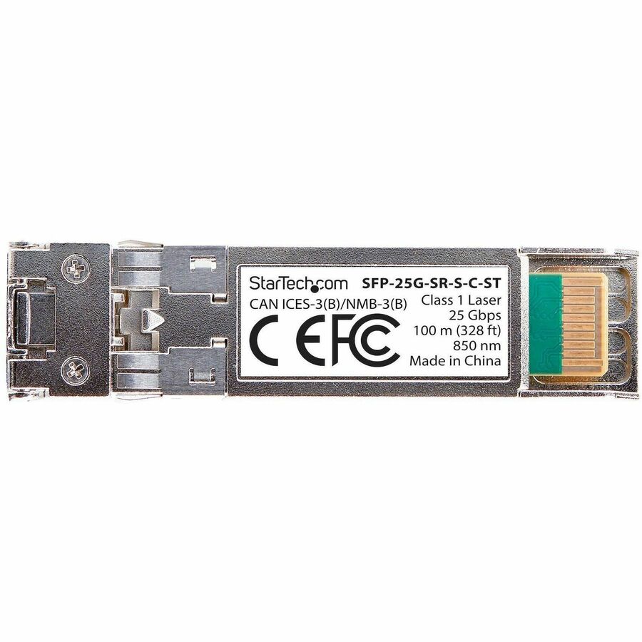 StarTech.com Cisco SFP-25G-SR-S Compatible SFP28 Module, 25 GB Multimode Fiber (MMF), 25GBASE-SR LC Transceiver, 100m (328ft), DDM/DOM — SFP-25G-SR-S-C-ST