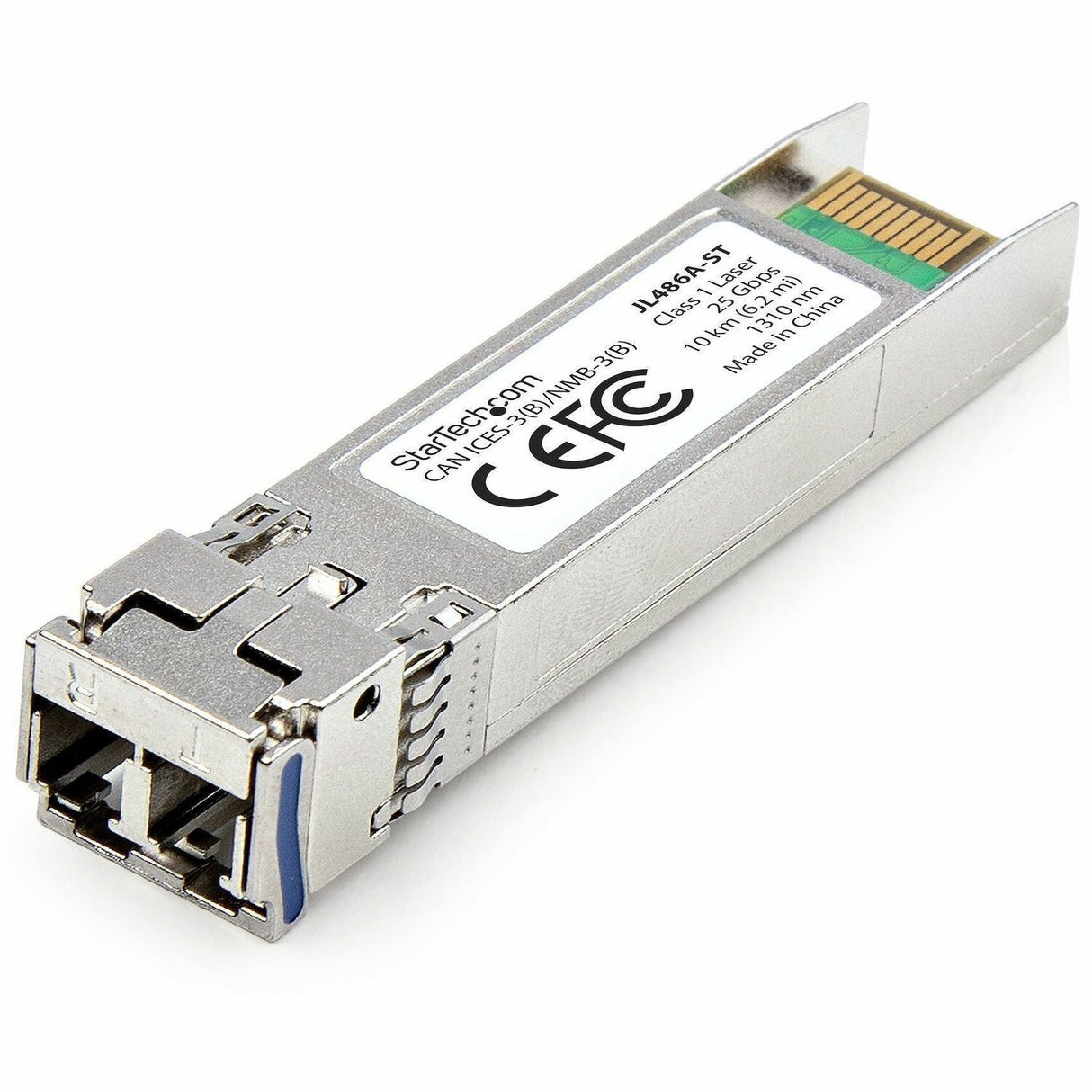 StarTech.com HPE JL486A Compatible SFP28 Module, 25GBase-LR, 25 GB Single Mode Fiber (SMF), LC Transceiver, 10km (6.2mi), DDM/DOM — JL486A-ST