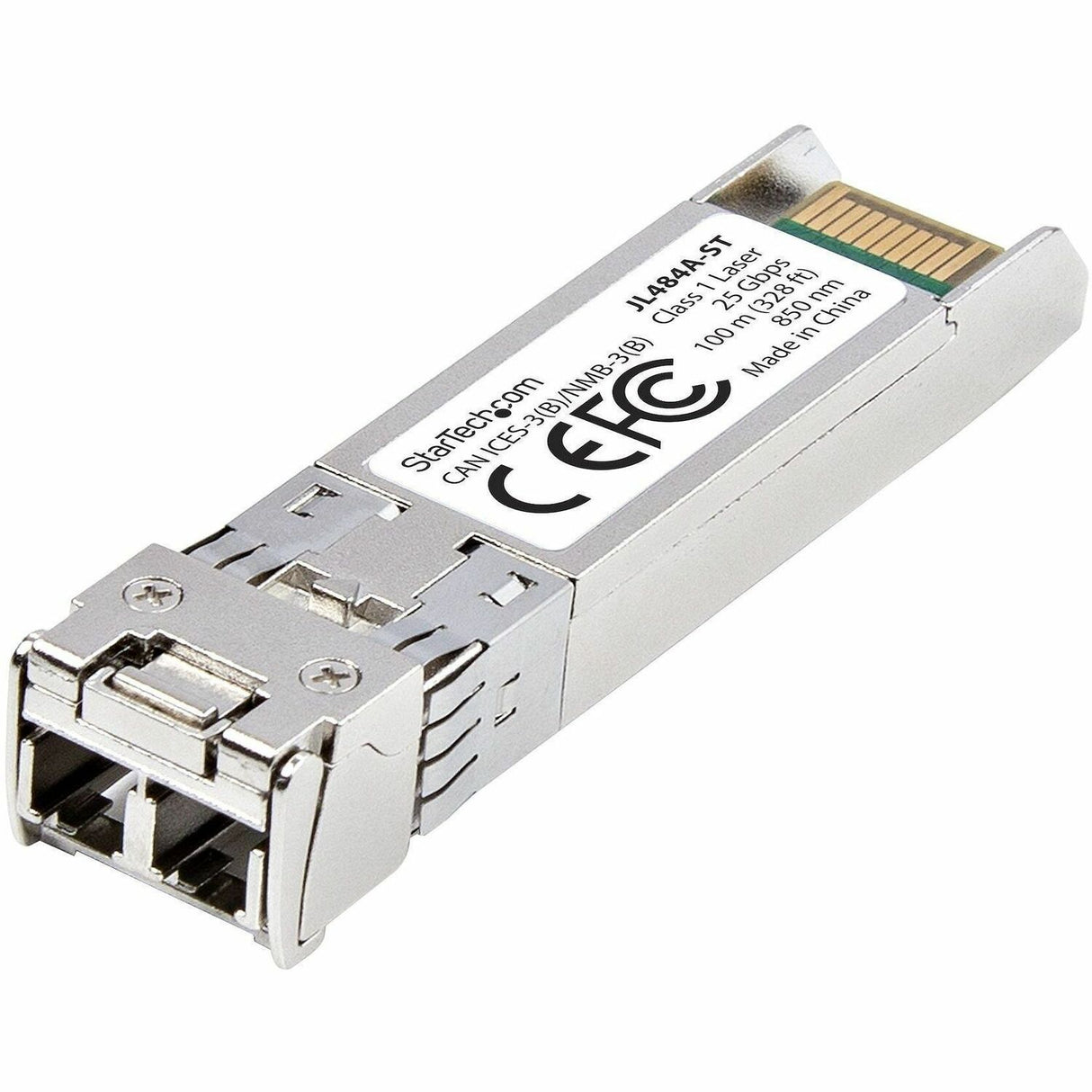 StarTech.com HPE JL484A Compatible SFP28 Module, 25GBase-SR, 25 GB Multimode Fiber (MMF), LC Transceiver, 100m (328ft), DDM/DOM — JL484A-ST