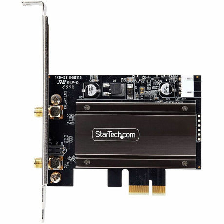 StarTech.com Wi-Fi 6E PCIe Network Card, Bluetooth 5.3, Magnetic Antenna Base, Tri-Band 802.11ax, AX5400 Wi-Fi NIC, Windows/Linux — PAX2235-WIFI-6E-CARD