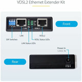 StarTech.com VDSL2 Ethernet Extender Kit over Single Pair Wire, Up to 0.6mi (1km) LAN Repeater over RJ11/Cat5e/Cat6, Replaces 110VDSLEXT — VDSL-LAN-EXTENDER-1G
