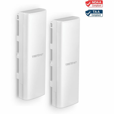 TRENDnet 14 dBi Wi-Fi 6 AX1200 Outdoor Directional PoE Access Point Bridge Kit, TEW-940APBO2K, Includes Two Preconfigured TEW-940APBO Access Points, 5 GHz Wi-Fi 6 Point-to-Point Bridge, White