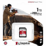 Kingston Canvas React Plus 1 TB Class 10/UHS-II (U3) V60 SDXC — SDR2V6/1TB