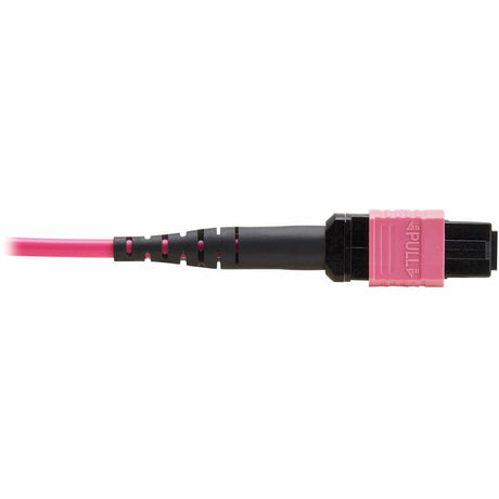 Eaton Tripp Lite Series 100G Multimode 50/125 OM4 Fiber Optic Cable (12F MTP/MPO-PC F/F), OFNP, Magenta, 5 m (16.4 ft.), TAA — N845B-05M-12MTA