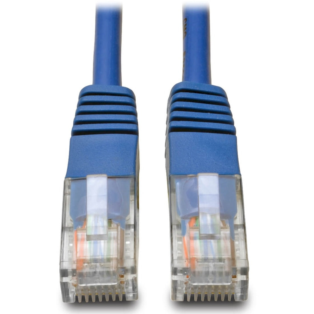 Eaton Tripp Lite Series Cat5e 350 MHz Molded (UTP) Ethernet Cable (RJ45 M/M), PoE - Blue, 1 ft. (0.31 m) — N002-001-BL