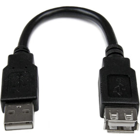 StarTech.com 6in USB 2.0 Extension Adapter Cable A to A - M/F — USBEXTAA6IN