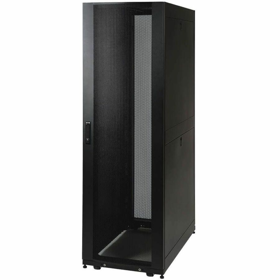 Tripp Lite by Eaton SmartRack 42U Standard-Depth Rack Enclosure Cabinet with Doors and Side Panels — SR42UB