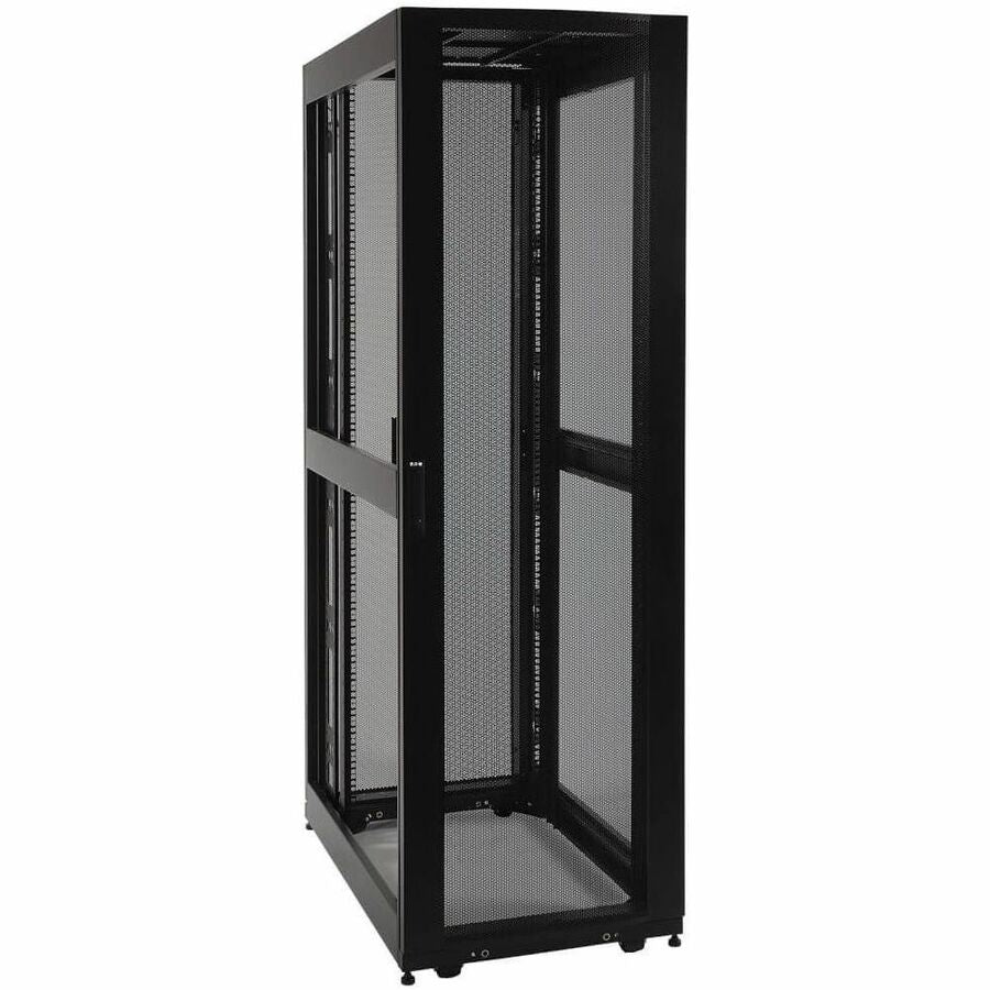 Tripp Lite by Eaton SmartRack 42U Standard-Depth Rack Enclosure Cabinet with Doors and Side Panels — SR42UB