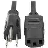 Eaton Tripp Lite Series Desktop Computer AC Power Cable, NEMA 5-15P to C13 - 10A, 125V, 18 AWG, 6 ft. (1.83 m), Black — P006-006