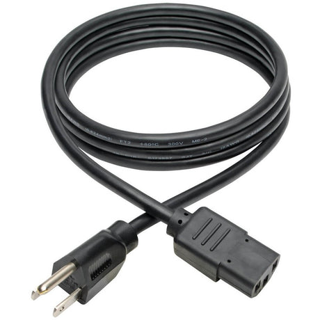 Eaton Tripp Lite Series Desktop Computer AC Power Cable, NEMA 5-15P to C13 - 10A, 125V, 18 AWG, 6 ft. (1.83 m), Black — P006-006