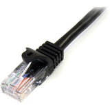StarTech.com 15 ft Black Cat5e Snagless UTP Patch Cable — 45PATCH15BK