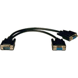 Tripp Lite by Eaton VGA Monitor Y Splitter Cable (HD15 M/2xF), 1 ft. (0.31 m) — P516-001