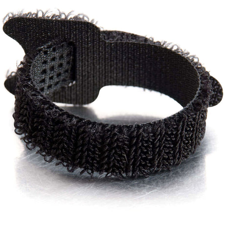C2G 6in Hook and Loop Cable Management Wraps Multipack (12 pack) - Black Cable Wraps — 29858