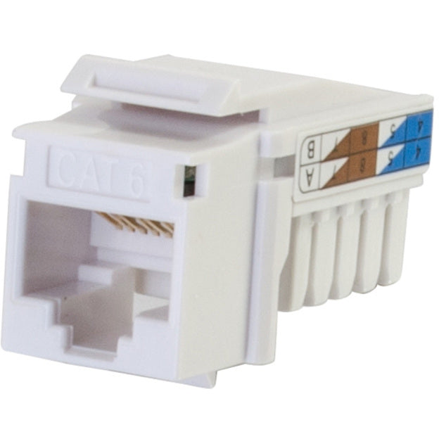 C2G Cat6 RJ45 UTP Keystone Jack - White — 29311